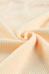 Scoop Neck Puff Sleeve Waffle Knit Top